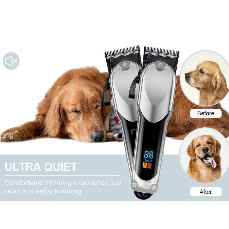 Dog Hair Cutting Machine Pet Puppy Dogs Hairstyles Clipper Cat Dog Beauty Trimmer Fur Clippers Pets Cats Grooming Shaver Tools