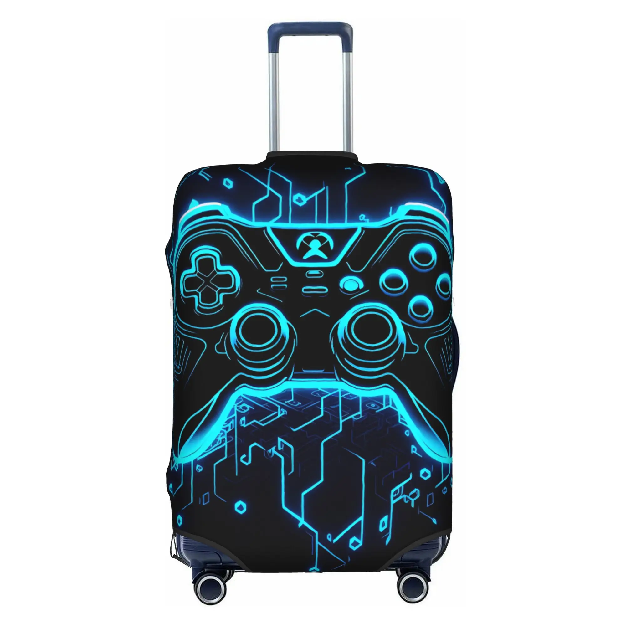 Custom Game Controller Travel Luggage Cover Dust Proof Technological Sense Suitcase Cover Protector Fit 18-32 Inch