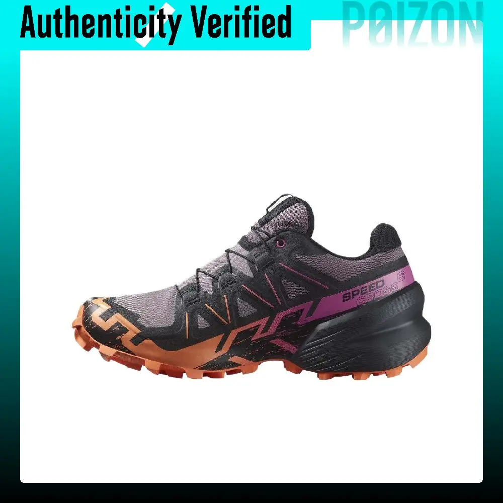 SALOMON Speedcross 6 Comfortable Running Shoes Women's Purple Black Orange L47465700