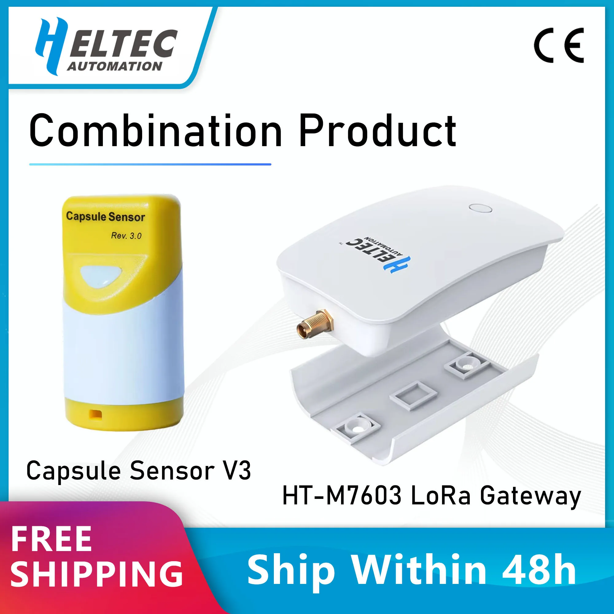 Heletc LoRa LoRaWAN Gateway ESP32 HT-M7603 Router Capsule Sensor V3 Hotspot Portable Wireless Ethernet WiFi BLE IOT 868 915MHz