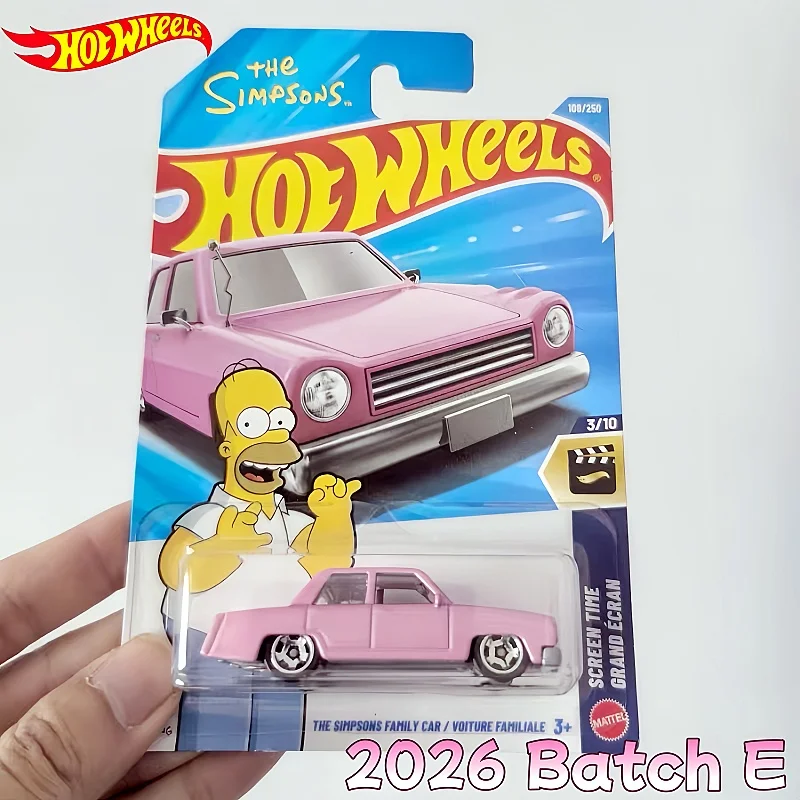 Genuine Hot Wheels 2026 E 1/64 Mainline Series Case Simpsons Pagani Audi Mazda Dodge Collectible Diecast Vehicle Model Toy Car