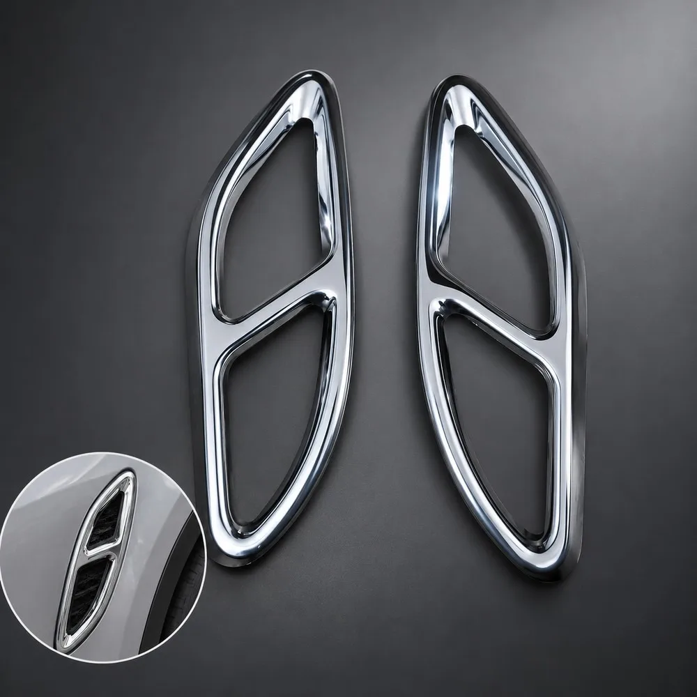 Strong Protection 1Pair Exhaust Pipe Muffler Cover for Mercedes-Benz GLC X254 AMG Line 2022-Up Car Exhaust Protector