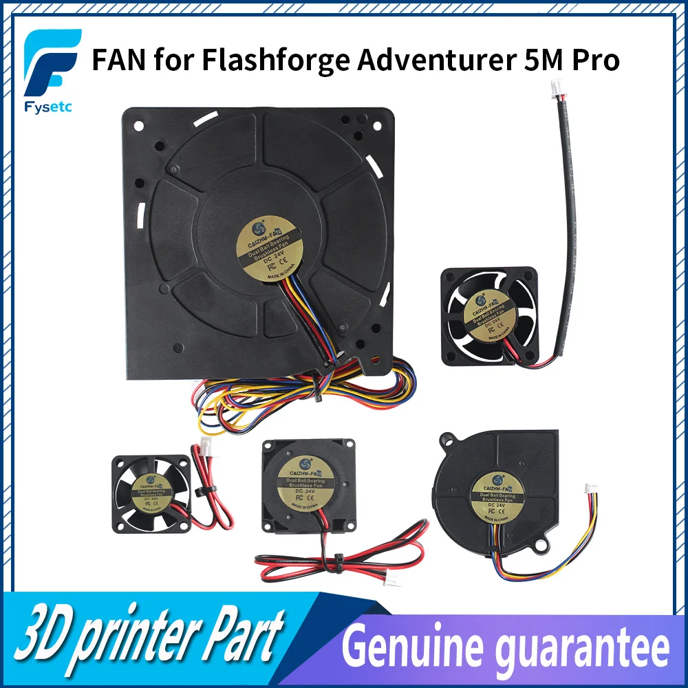 Fan for Flashforge Adventurer 5M Pro 3010/4020/4010/5015/5020/12032 Fan 24V Filter/Turbo/Case/Extruder Fan for 5M Pro Hotend