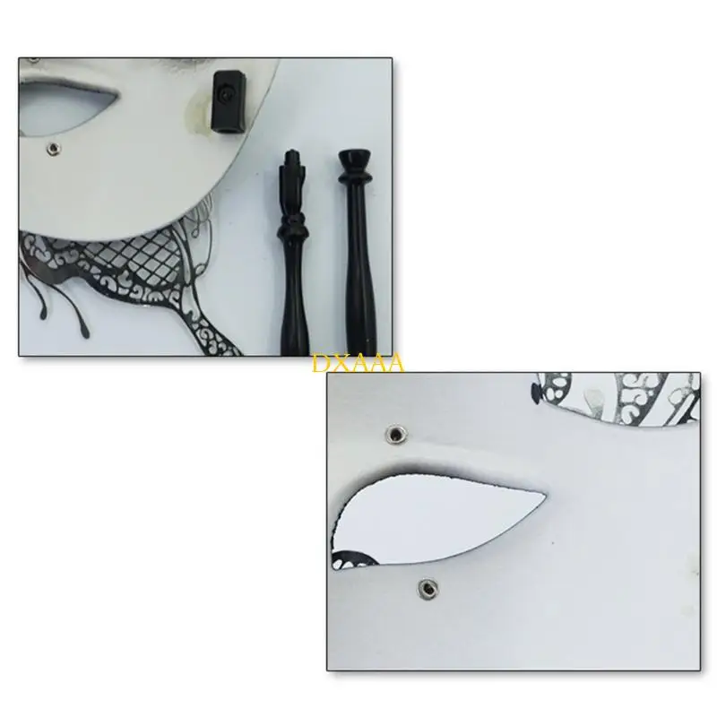 DXAA Fashionable Butterfly Themed Face Covering Handheld Face Mask Costume Accessory For Role Playing And Stage Shows
