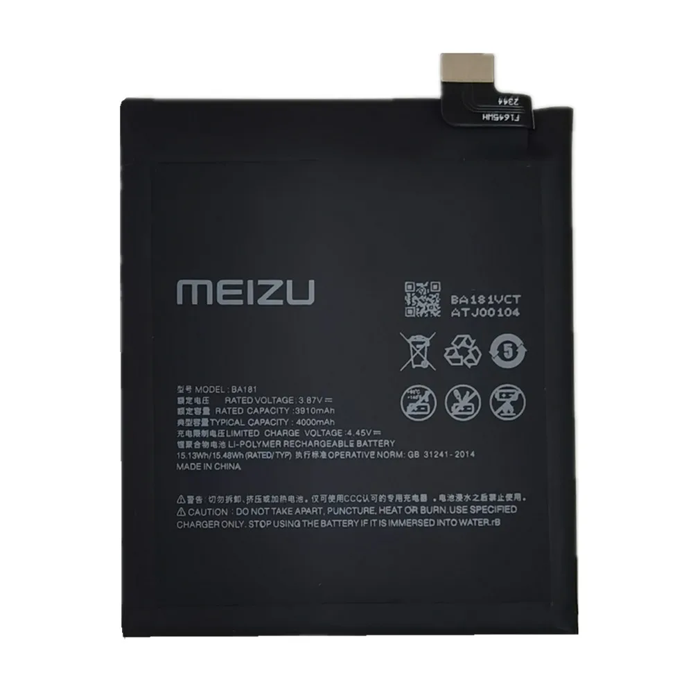 New 100% Original Battery BA181 For Meizu 18 18S Phone Replacement Batteries 4000mAh