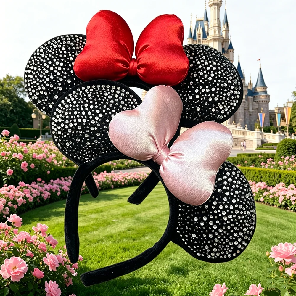 Cartoon Women's Sweet Mickey Mouse Hairband Bow Minnie Mouse