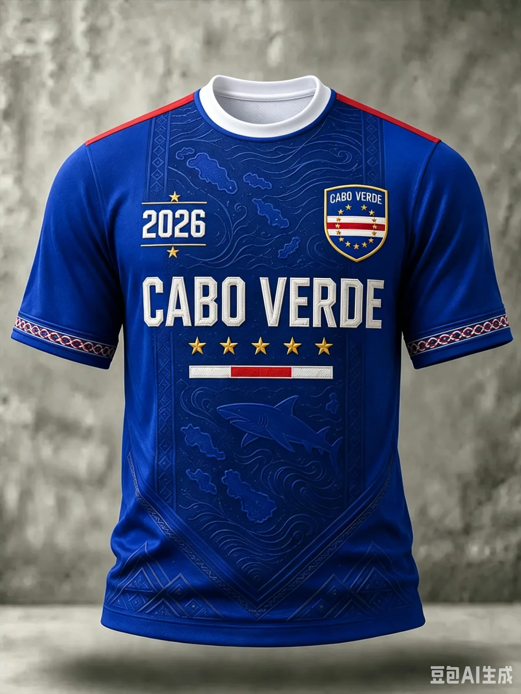 2026 New Men 3D Print Cape Verde  Football T Shirt National Flag Emblem Soccer Tee Quick Dry Sports Fan Short Sleeve Jersey Tops