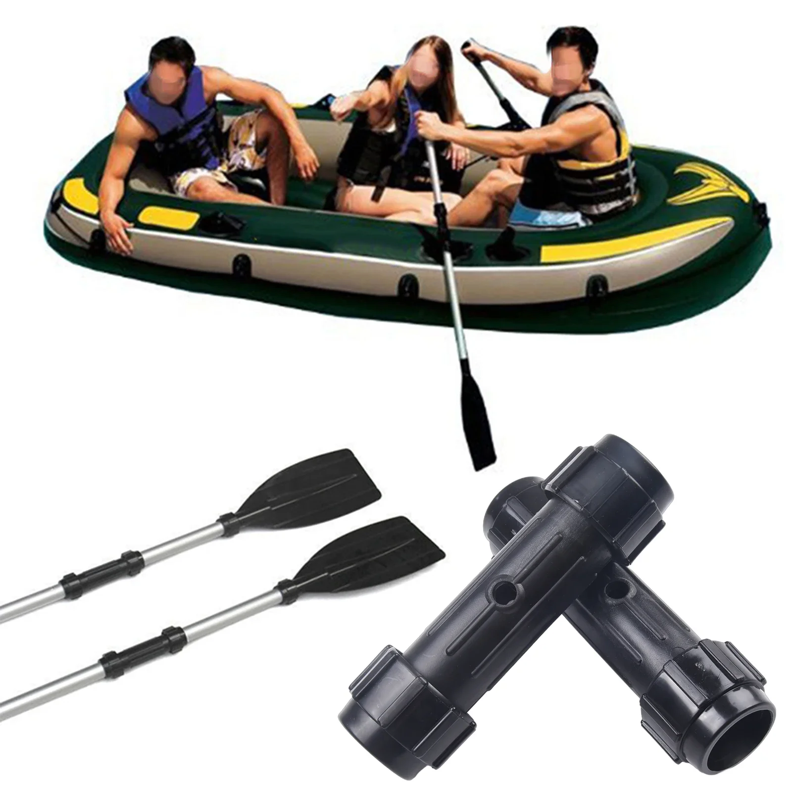 

2Pcs Paddle Connector Kayak Paddle Boat Oars Canoe Paddles Connectors Kayak Accessories For Paddles With Diameter Of 2.6-2.8cm