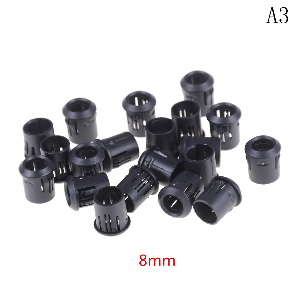 10 pz plastica nera 3mm/5mm/8mm lampada LED diodo supporto nero Clip Bezel Socket Mount