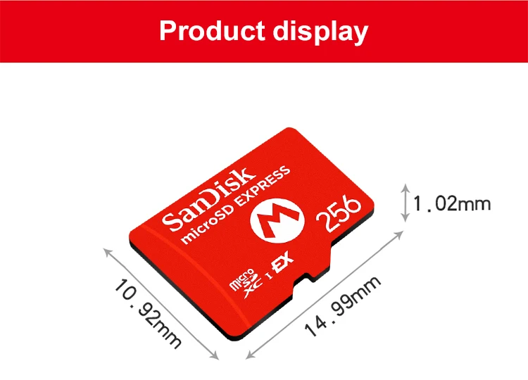 SanDisk microSD Express-Karte 256 GB Lesegeschwindigkeit bis zu 880 MB/s Speicherkarte High Speed für Nintendo Switch 2 unterstützt Switch2 Spiel – Detail 9