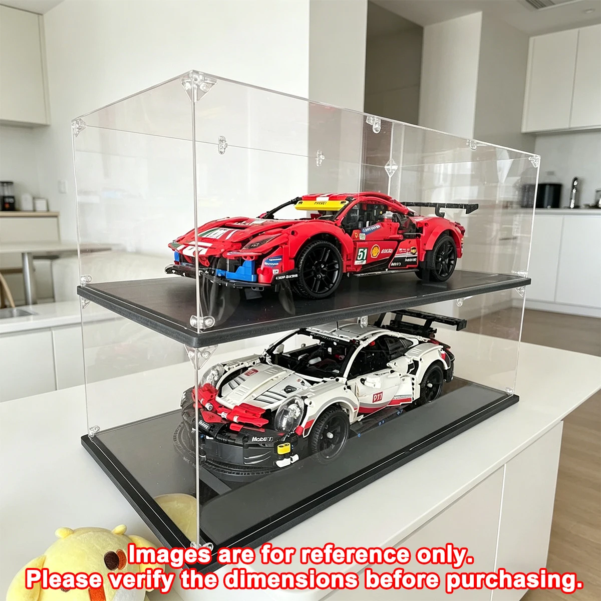 Suitable for LEGO Sports Car Model Display Cases; 63*30*20cm Acrylic Model and Action Figure Display Case view 2