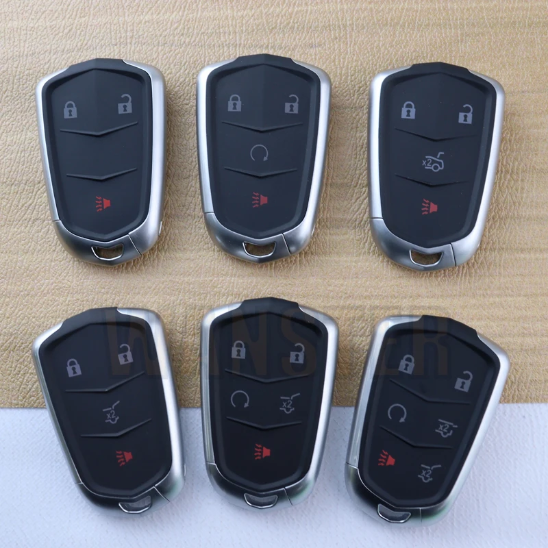 3 4 5 Buttons Car Key Fob Case Shell Housing for Cadillac ESV STS ELR ATS XTS XT5 XT4 CT6 XT6 CTS DTS 2014 2015 2016 2017 2018