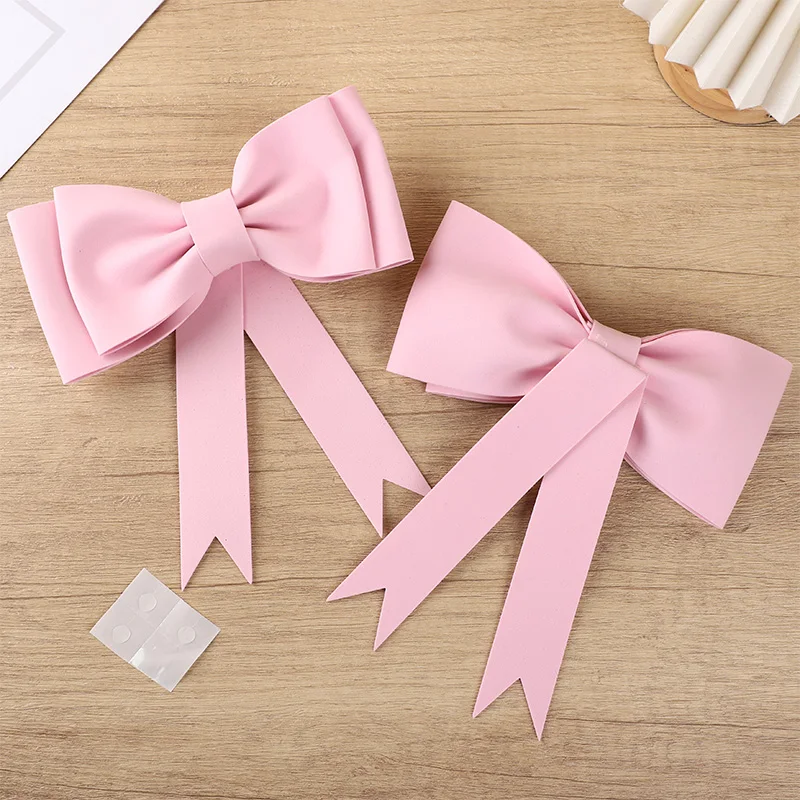 Große Rosa Schleife Kuchendekoration EVA-Schaumstoff Schleifenknoten Kuchenaufsätze für Kindergeburtstag Mädchen-Party Gastgeschenke Hochzeit Babyparty Kuchendeko – Detail 8