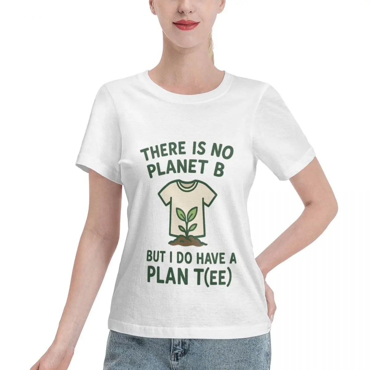 Street Pick Plan T(ee) No Planet B Earth Day 2025 Women's T-shirt Y2K Everyday Tee