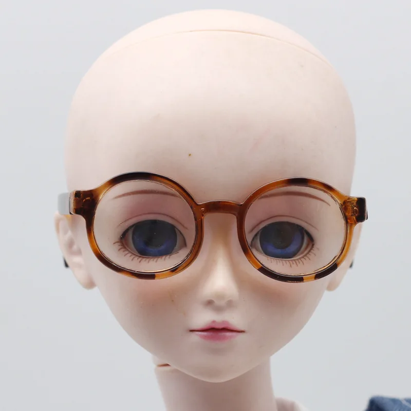 6.5 سنتيمتر نظارات بلاستيكية ل 1/8 1/6 1/3 1/4 BJD ل Labubu MSD SD أفخم ل EXO شفافة إكسسوارات دمي دمى النظارات الشمسية