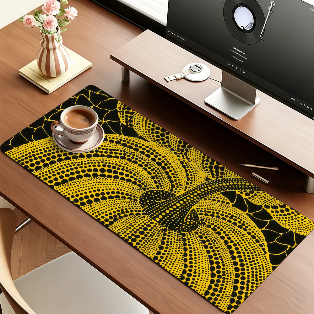 Japanese Artist Y-yayoi Kusama Mouse Pad For Office Gaming And Keyboards Non-Slip Large Waterproof
