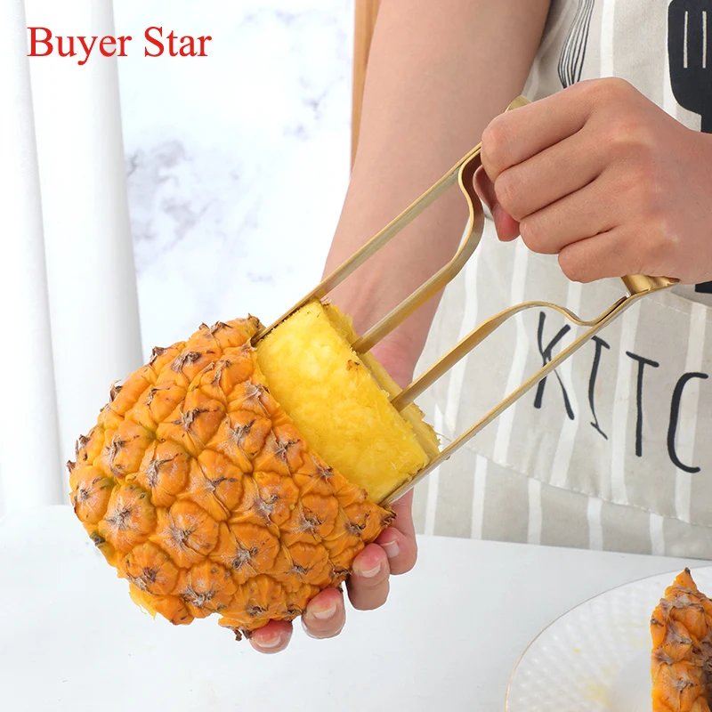 New Manual Stainless Steel Pineapple Slicer Cutter set kitchen utensils Ananas Peeler Knife Vegetable Fruit metal Serving tools