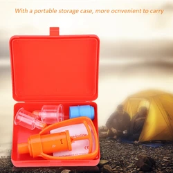 Outdoor Emergency Venom Aspiration Pump First Aid Safety Snake Bee Bite Sucking Tool Kit With a Portable Storage Case