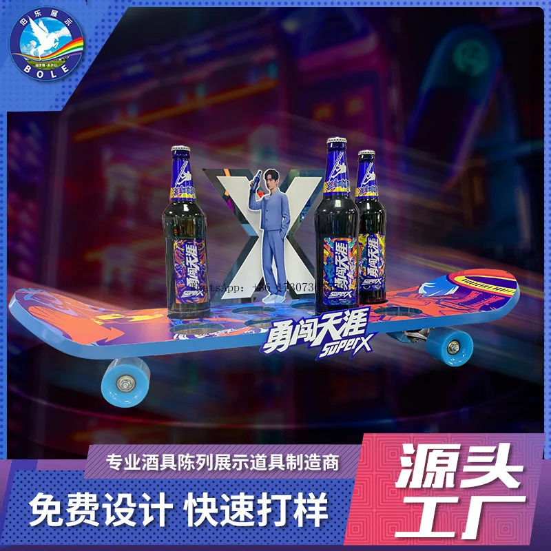 

Высококачественный светящийся винный набор, акриловый дисплей, винная стойка, КТВ-бар, коктейльный светящийся бар, креативный пивной бочонок