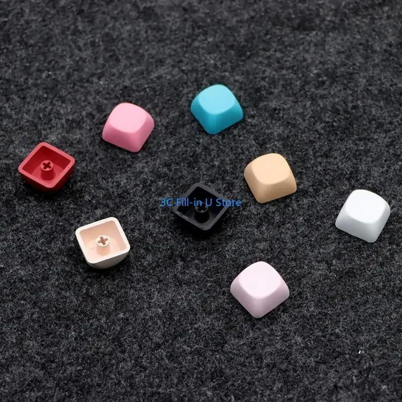 G8TA لتقوم بها بنفسك لوحات المفاتيح الميكانيكية تكملة سميكة PBT لا يوجد نقش Keycap 1U MOA الملف الشخصي صبغ التسامي غطاء #4