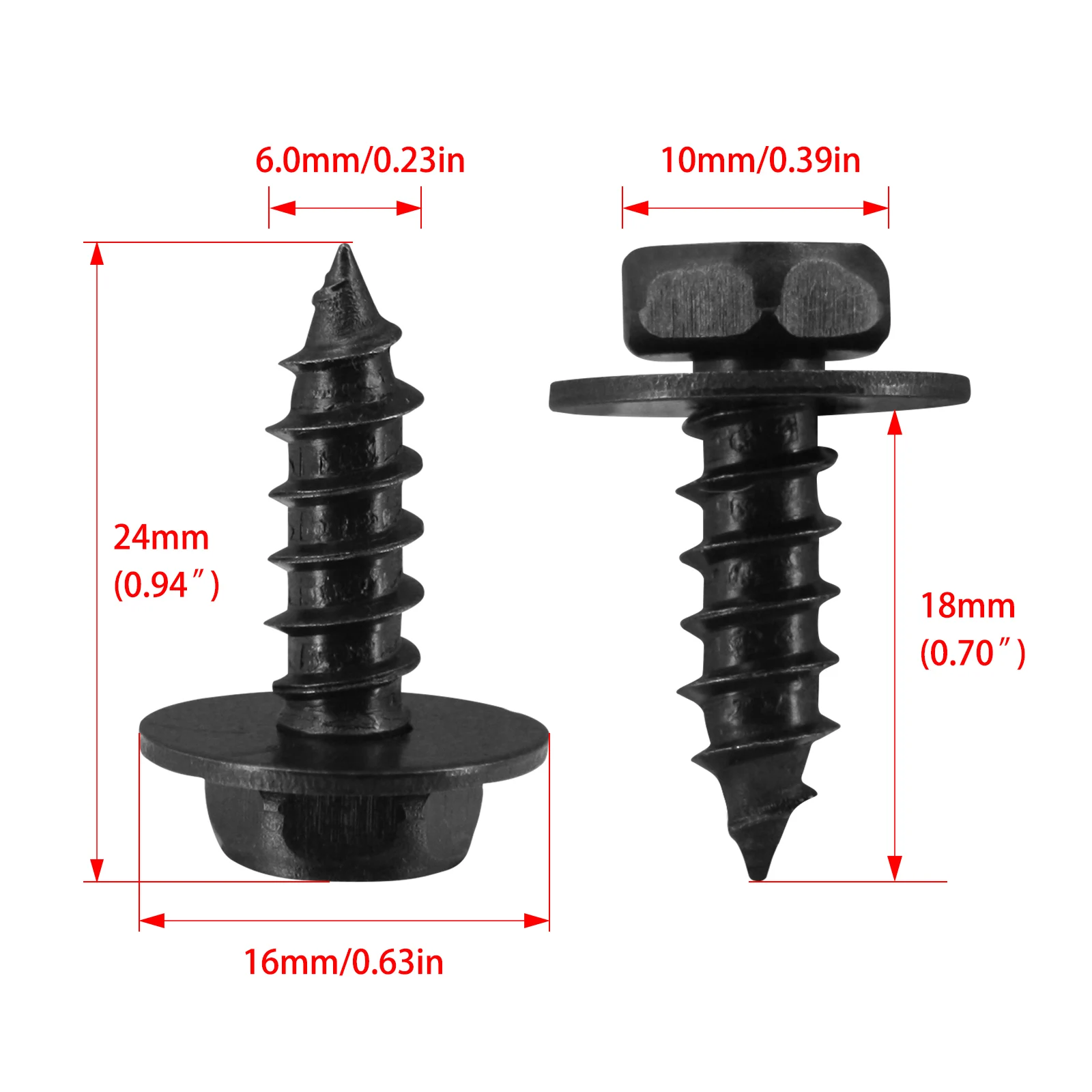 Screw Bolt Retainer Fender Liner Under Cover Screw For Toyota 90159-60498 Interior Accessories Auto Fastener