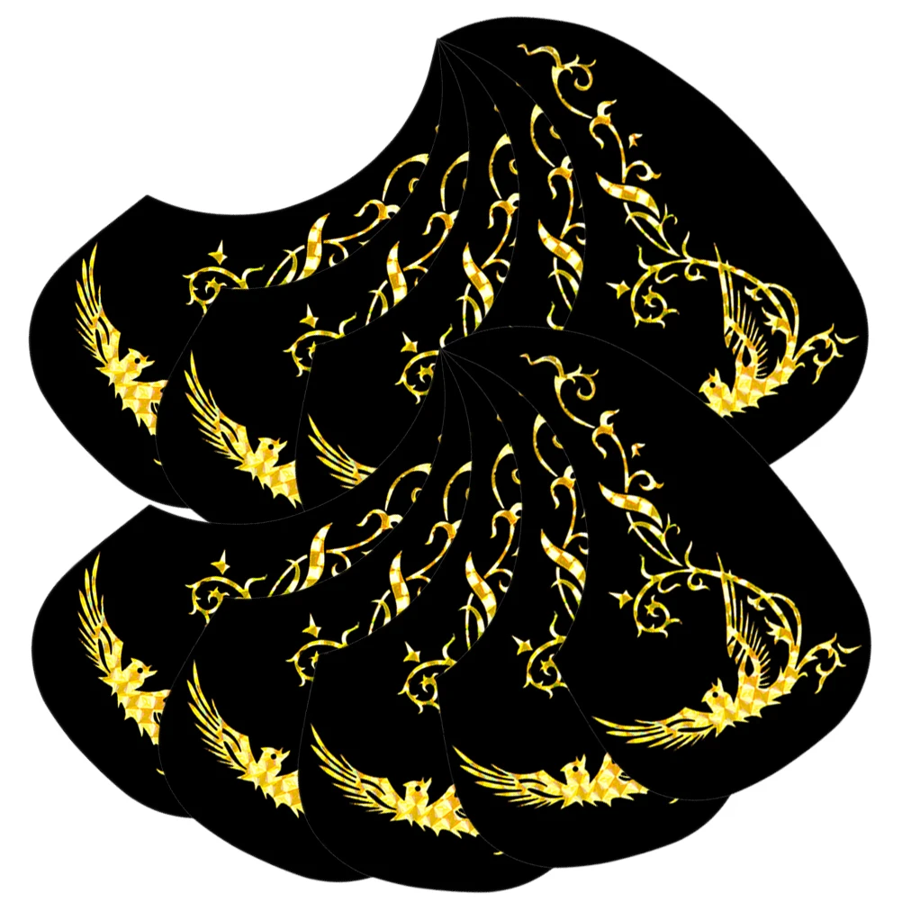 

10Pcs Decorative Water Drop Style Guitar Scratch Plate Self Adhesive Pickguard Protector