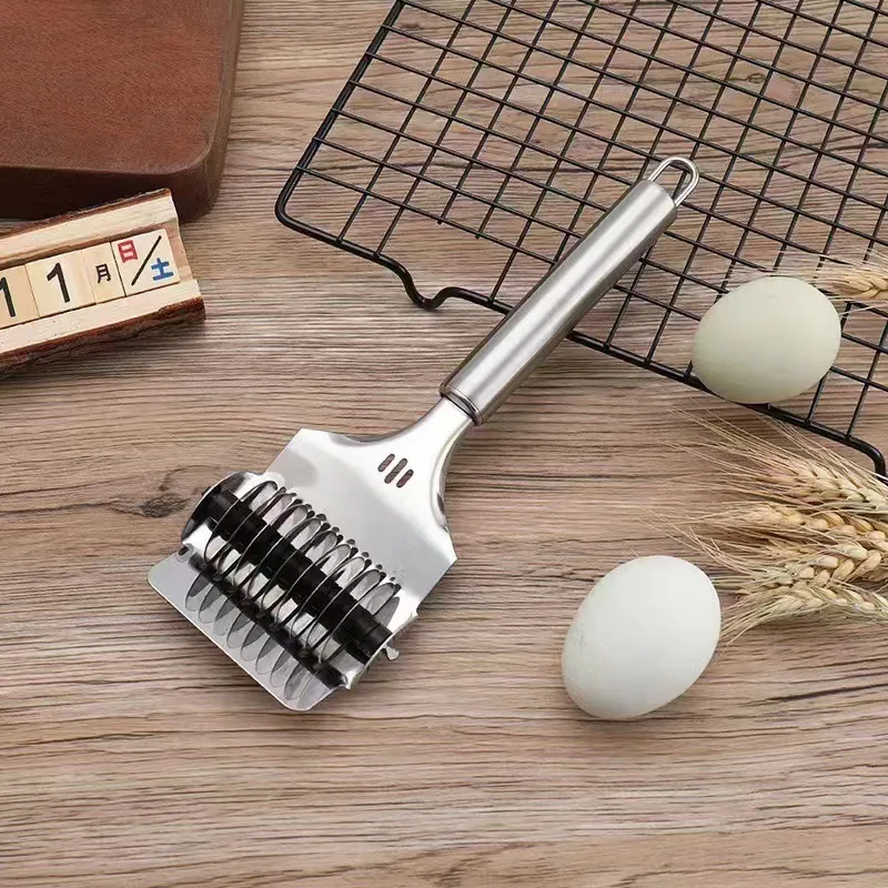 Stainless Steel Manual Noodle Cutter Dough Wrapper Slicer Multifunctional Kitchen Tool for Cutting Green Onion and Dough Sheet