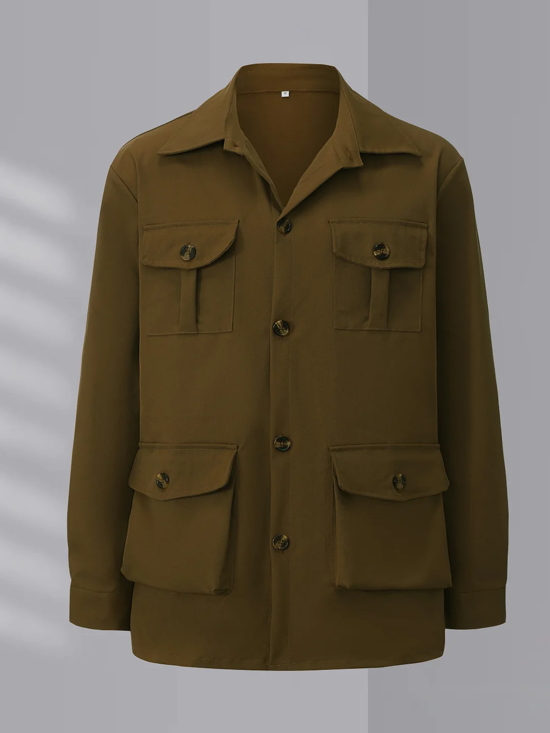 

Мужская куртка свободного кроя в американском стиле, с воротником-стойкой, в стиле ретро, рабочая одежда, из полиэстера, с длинными рукавами, стандартной длины