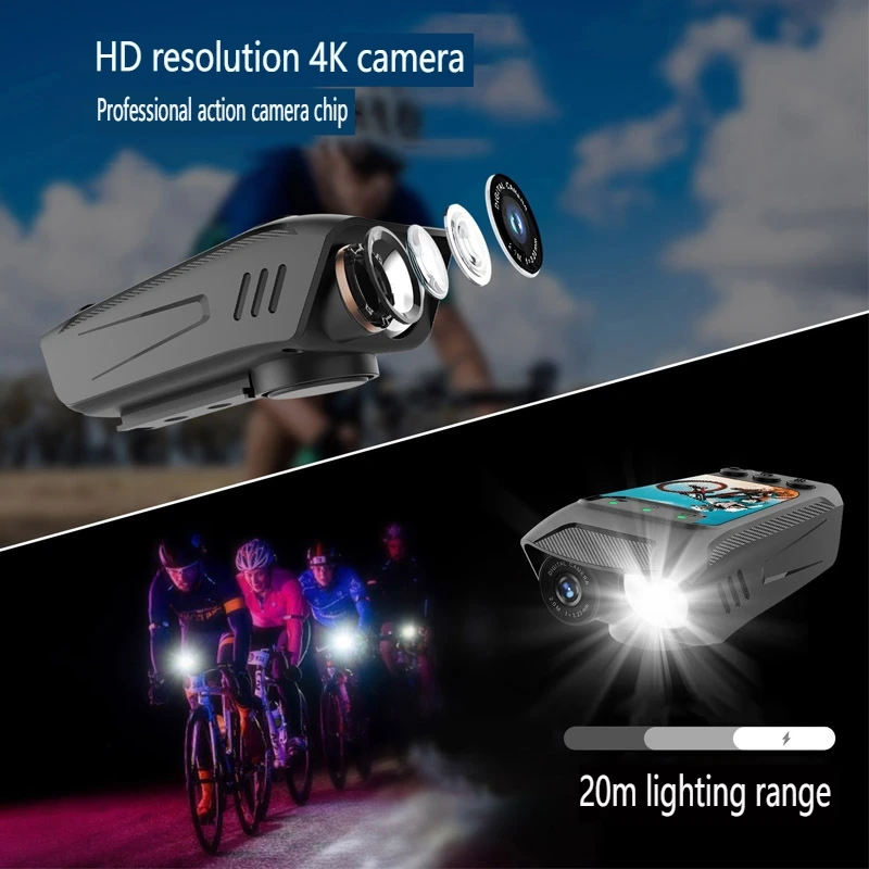1080P HD Cycling Long Endurance Outdoor Sports Camera Bicycle Motorcycle Helmet Recorder