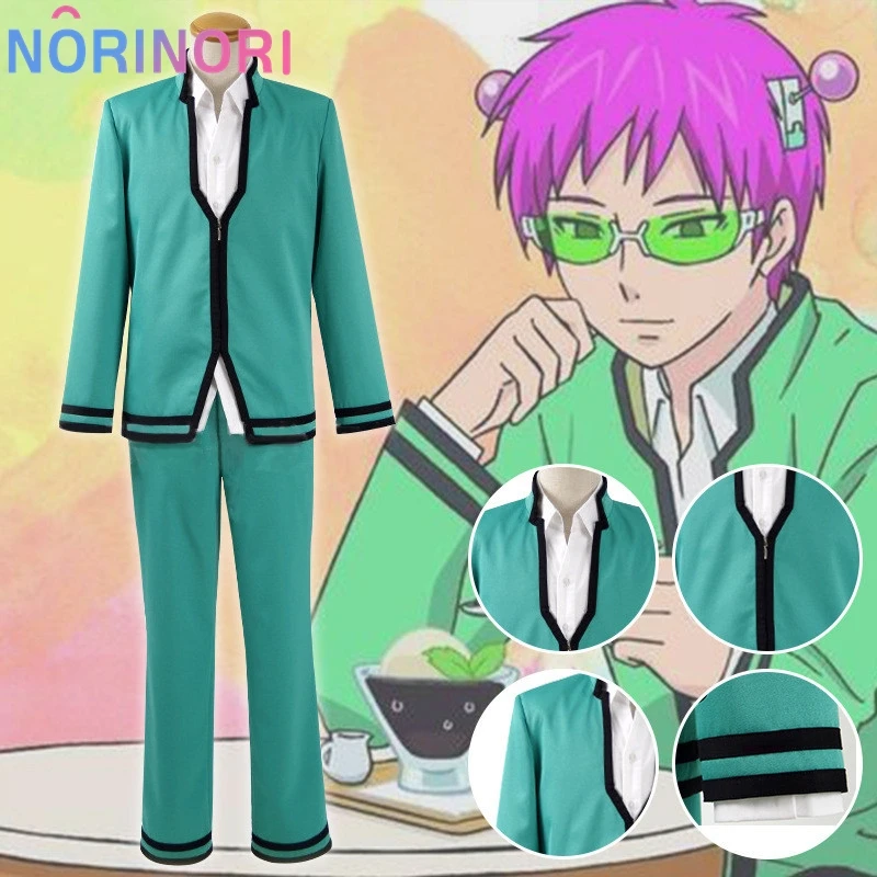 Saiki Cosplay Anime Saiki Kusuo The Disastrous Life K.-Nan Cosplay Wigs Costumes Uniform Tops Pants Headwear Cos Props Wigs