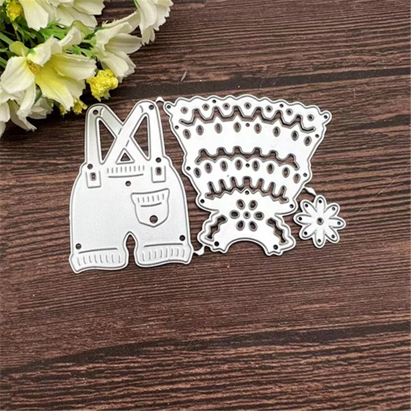 2Pcs Strap pants skirt Metal Cutting Dies Stencils For DIY Scrapbooking Decorative Embossing Handcraft Template