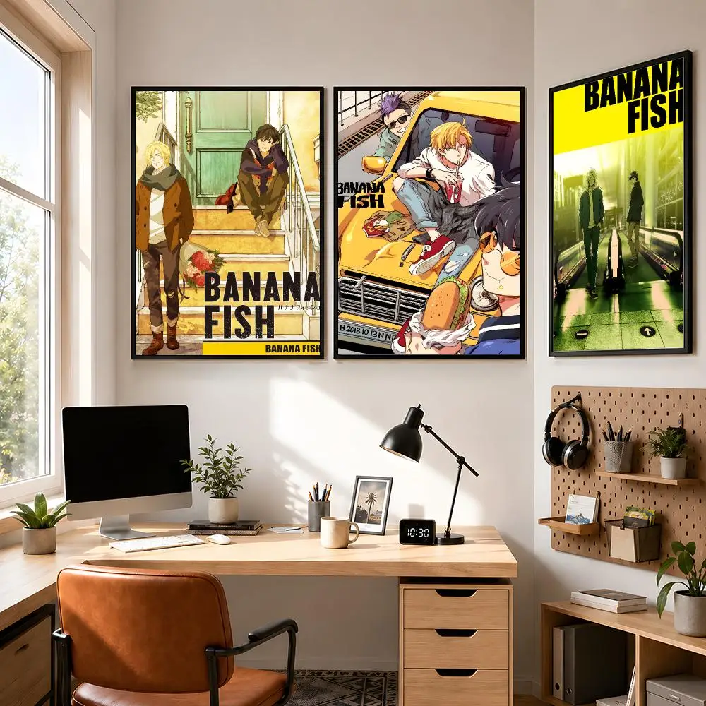 Anime Banana Fish Ash Lynx Eiji Okumura Poster Peel And Stick Wall Art PP Waterproof HD Bedroom Living Room Home Decor Gift view 4