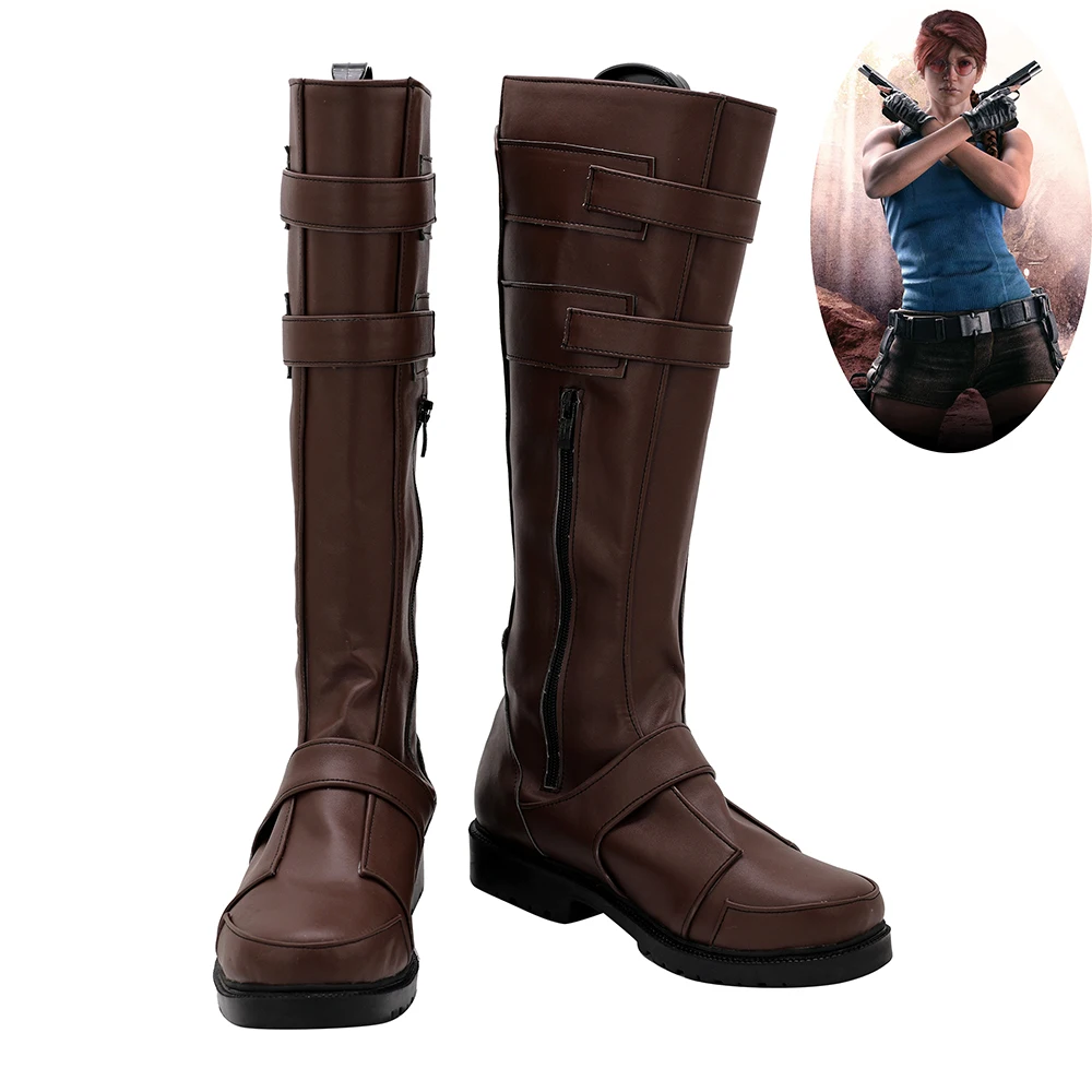 Lara Shoes Cosplay Women Boots Rainbow Six Siege: Ash Tomb Raider