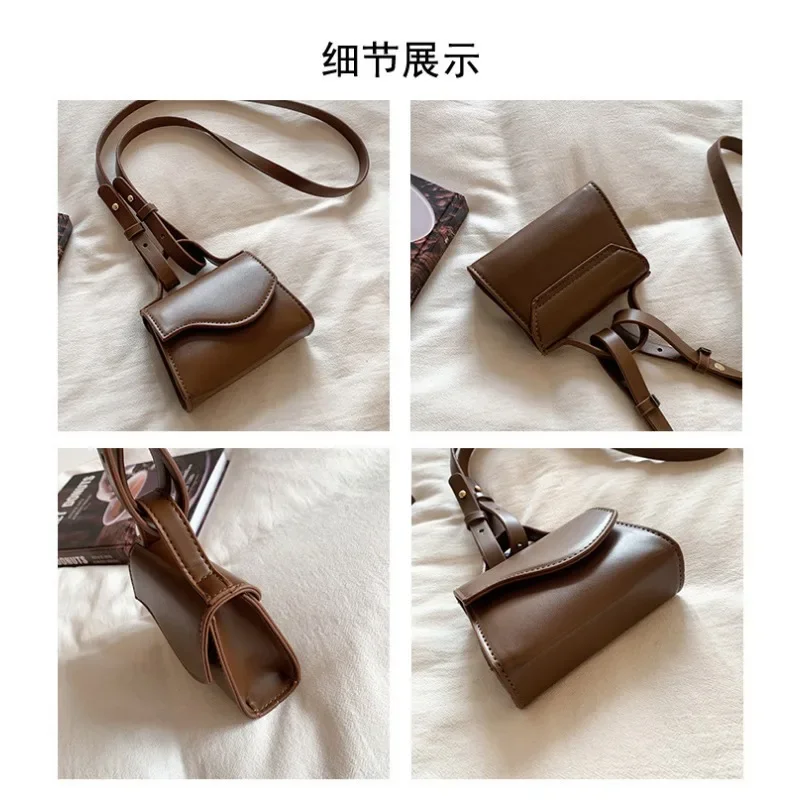 Mini Crossbody Lipstick Bag with Short Handle for Women Cute Shoulder Handbag and Purses Brand New Designer Bags for Women