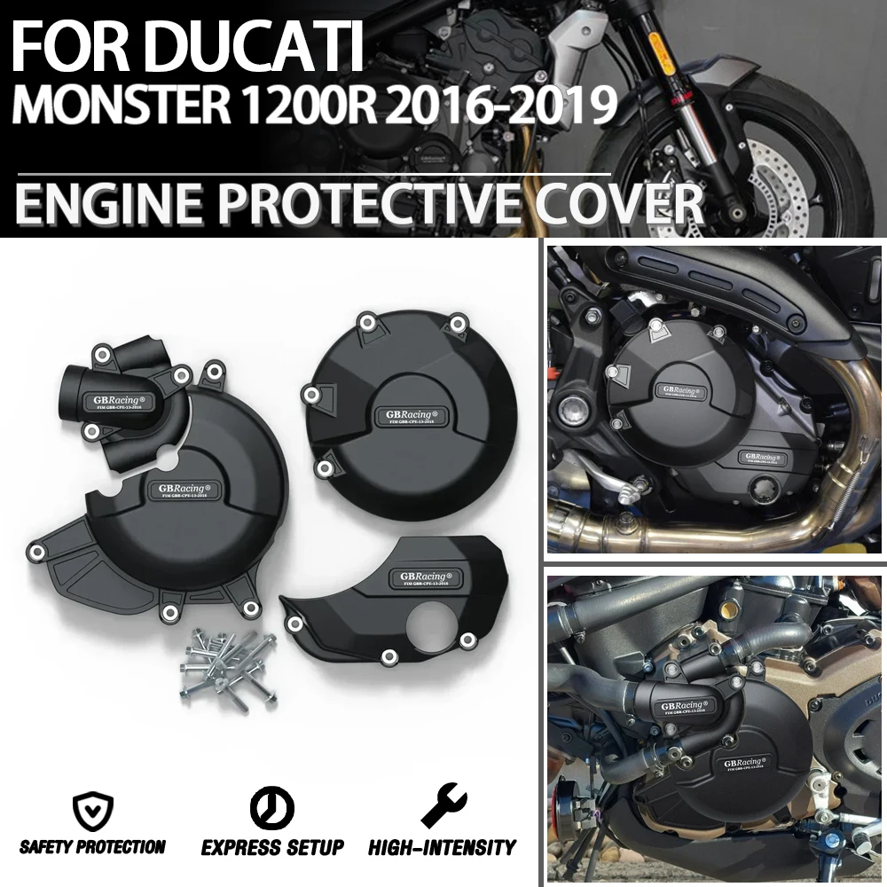 

For Ducati MONSTER 1200R 2016-2019 GB Racing motorcycle modification engine hood anti fall protection cover accessories