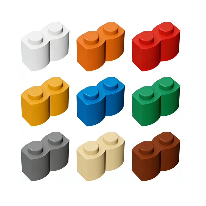 

55pcs MOC compatible 30136 building small particle Lego parts 1x2 fence brick DIY children's toys