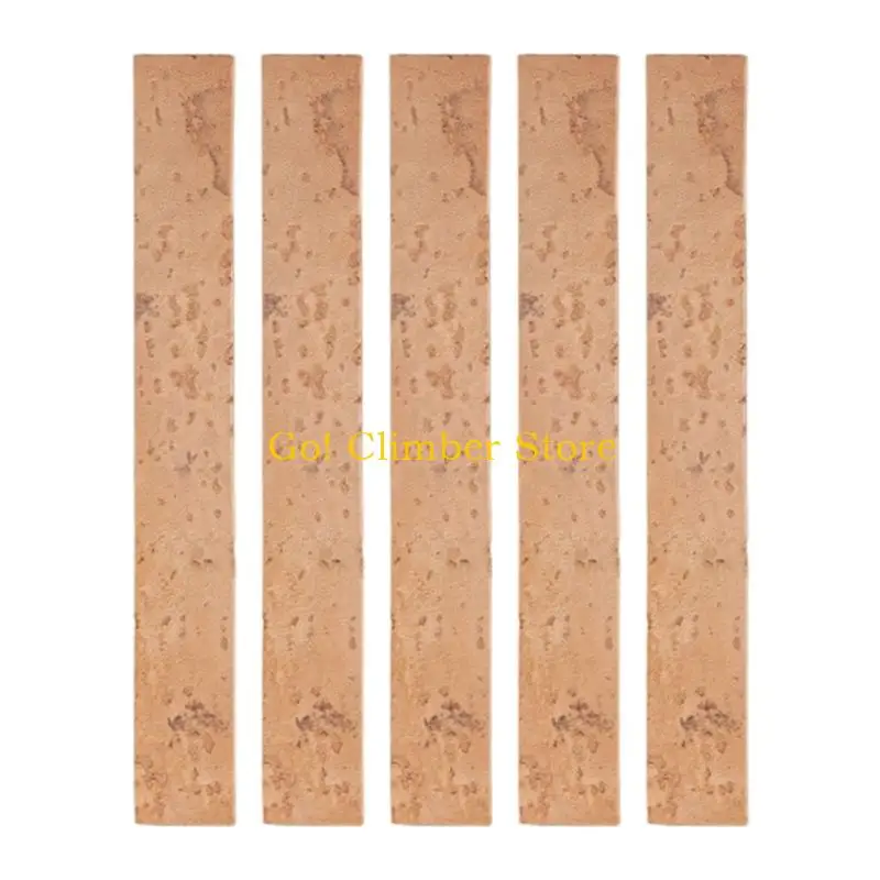 Q84C Clarinet Maintenance Cork Strips Natural Cork Replacement Pack, 5 Piece Trim to Fit Material for Routine Upkeep