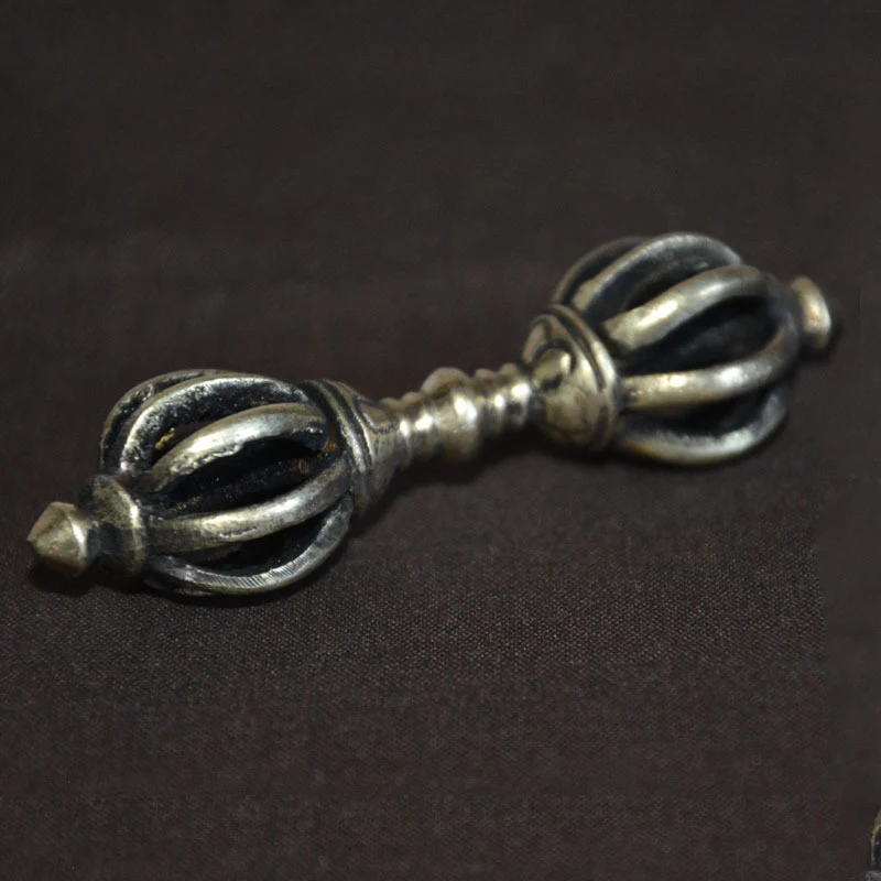 cultural items: Tibetan five- vajra scepter made of copper, handmade in Nepal