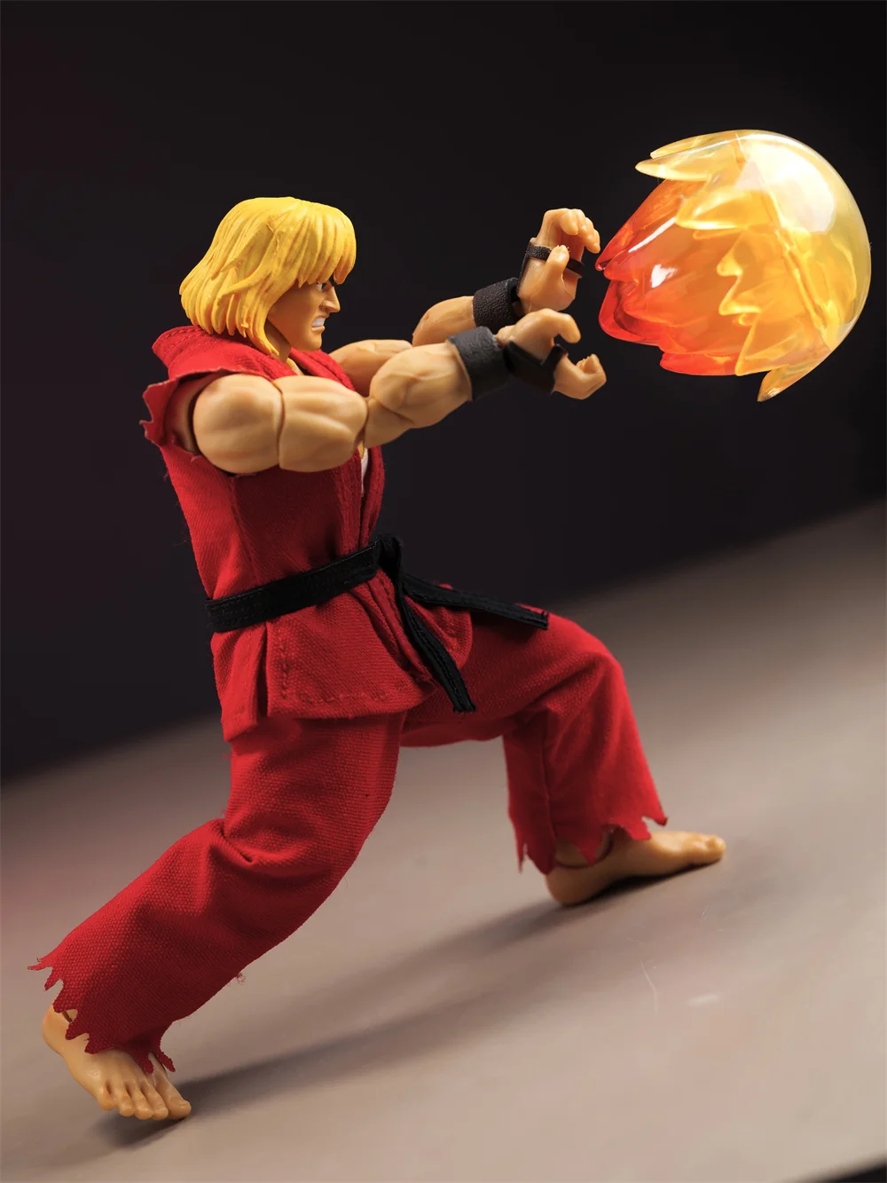 

【Только одежда】Jada Street Fight Game Long and Ken Cloth Clothes Боевой костюм Жилет Брюки Комплект пояса для 1/12 Action FIgure Body