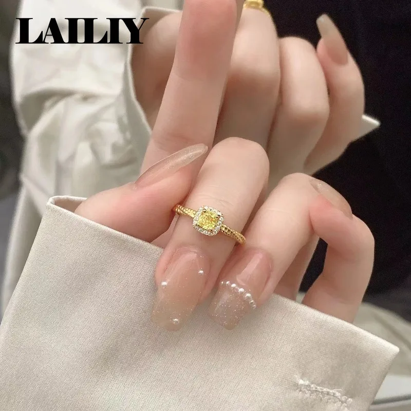 925 Sterling Silver 18K Gold Crystal Zirconia Adjustable Ring
