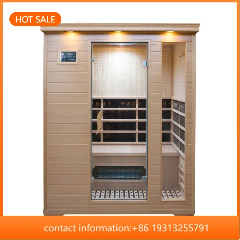 

【Best-selling】1-2 Persons Outdoor Cedar Cube Sauna Room Square Spa Sauna Cabin Factory Direct Supply