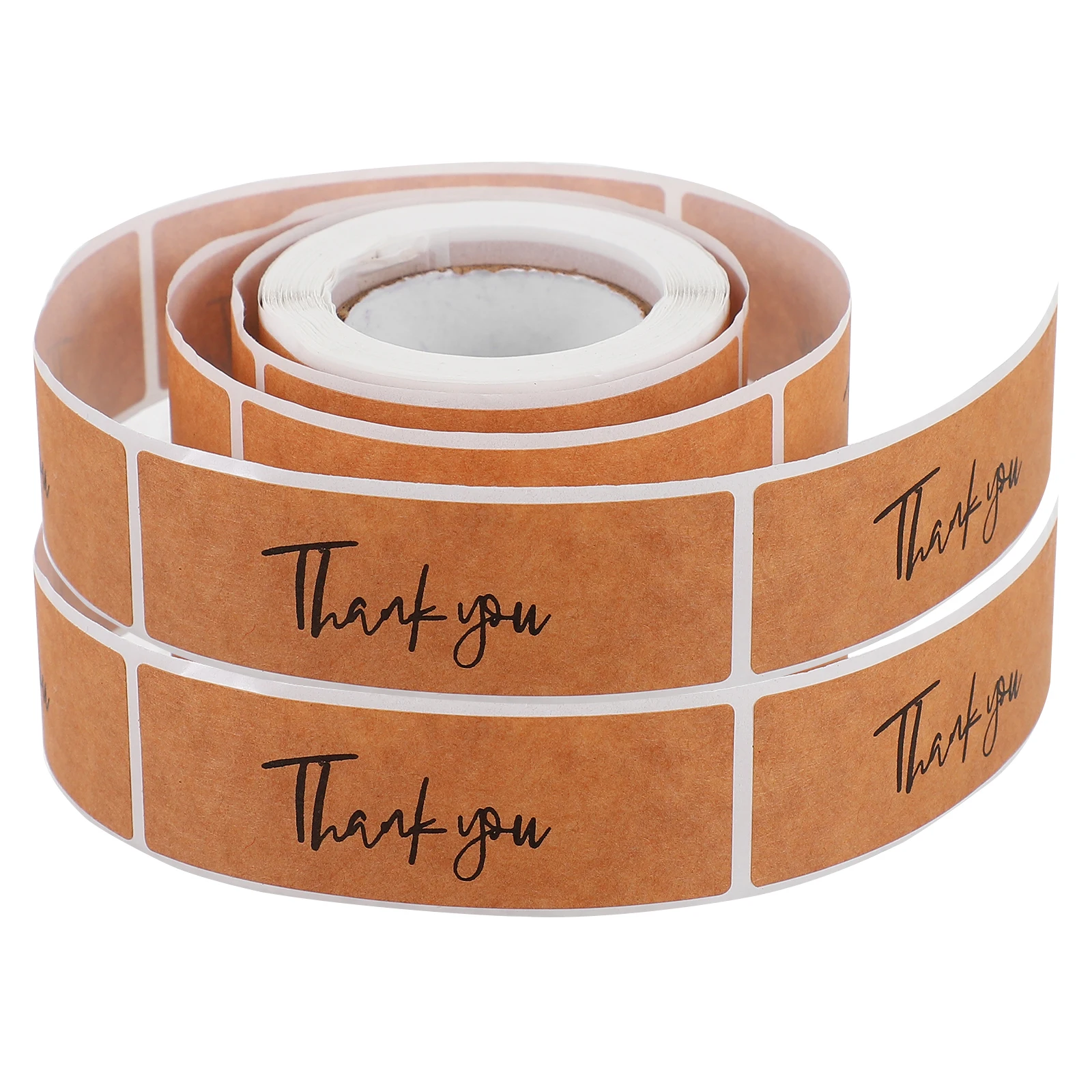 

2 Rolls Decorative Envelope Stickers Gift Labels Thank You Decals Packaging Business Seals Paper Bags Mailing Boxes