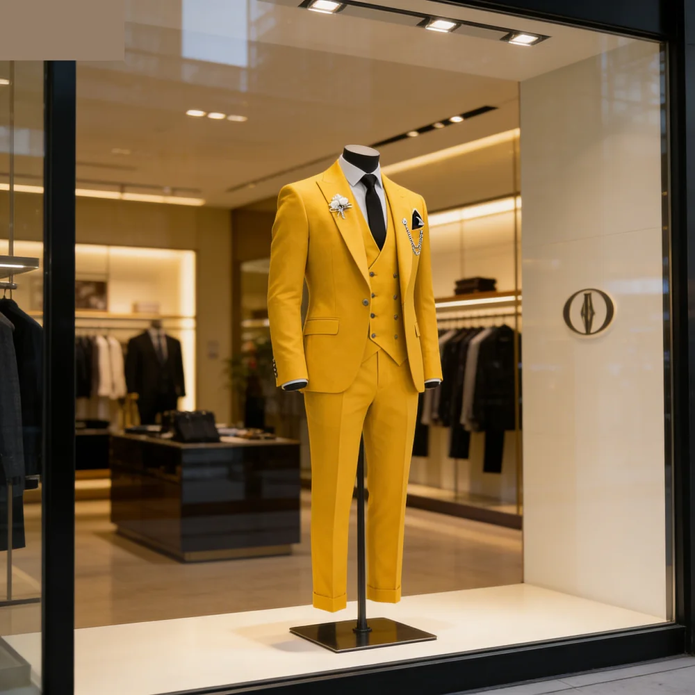 

Элегантный мужской костюм-тройка цвета розовой розы: приталенный пиджак, жилет и брюки. Двубортный комплект для свадьбы, жениха, смокинга, деловых встреч и вечеринок.