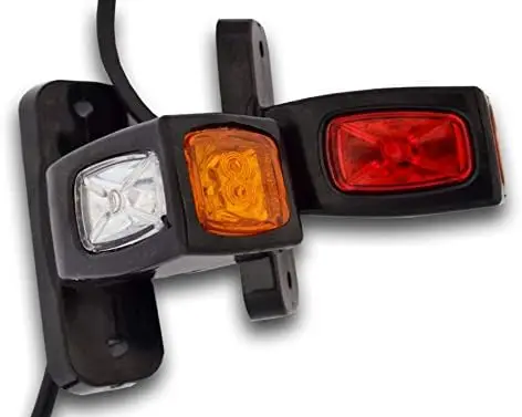 2 x 12V 24V SIDE MARKER CLEARANCE LIGHTS DIRECTION INDICATORS OUTLINE POSITION LAMPS TRUCK TRAILER CHASSIS BUS TRACTOR
