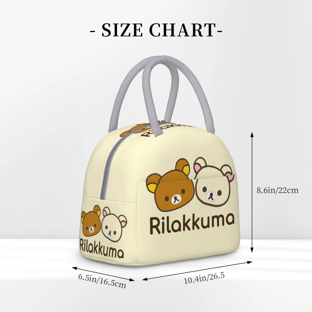 Rilakkuma And Korilakkuma Insulated Lunch Bags Storage Food Box Portable Cooler Thermal Lunch Boxes For School Office