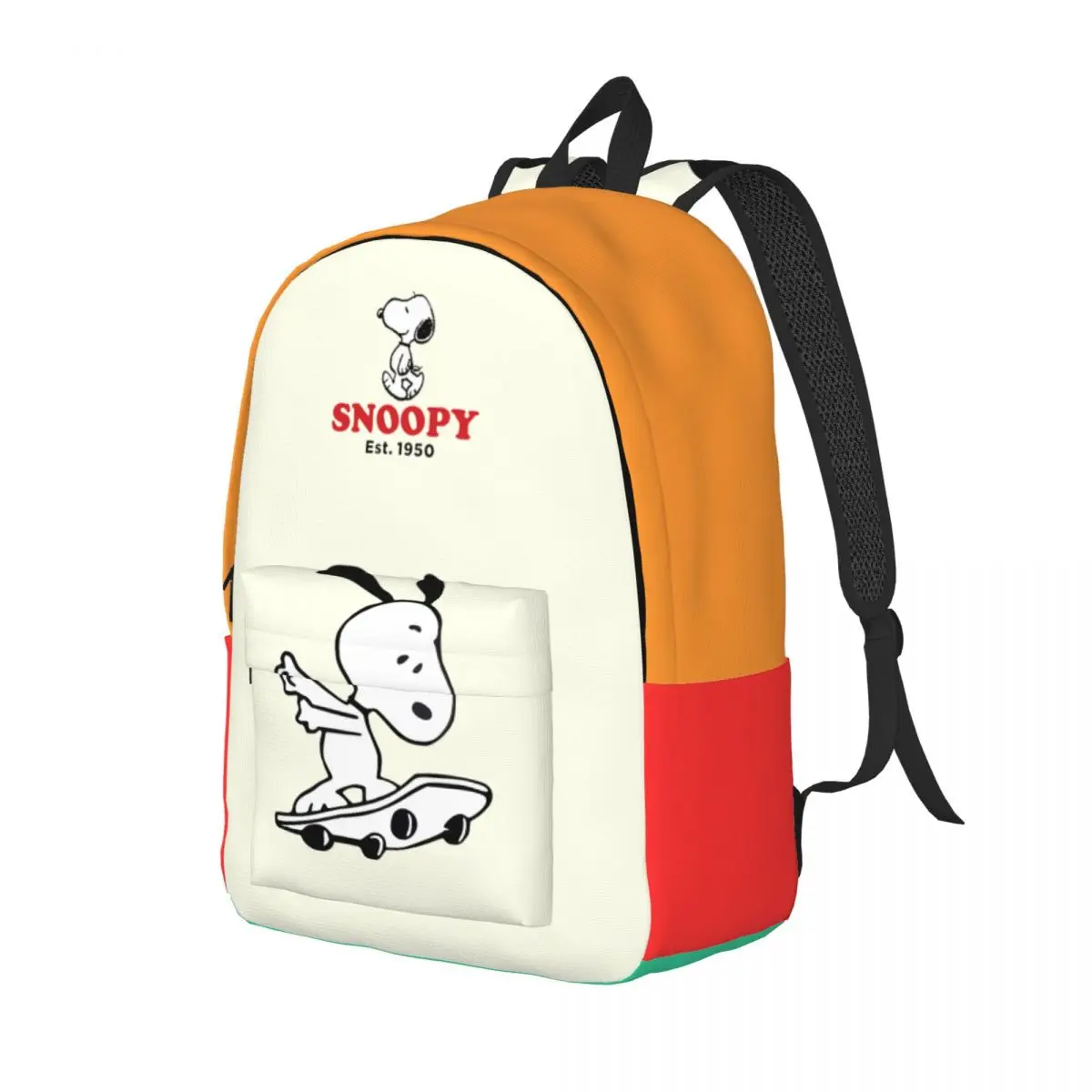 Outdoor Snoopy Peanuts Zipper Closure Light Peanuts Snoopy Daypack Damski plecak urodzinowy