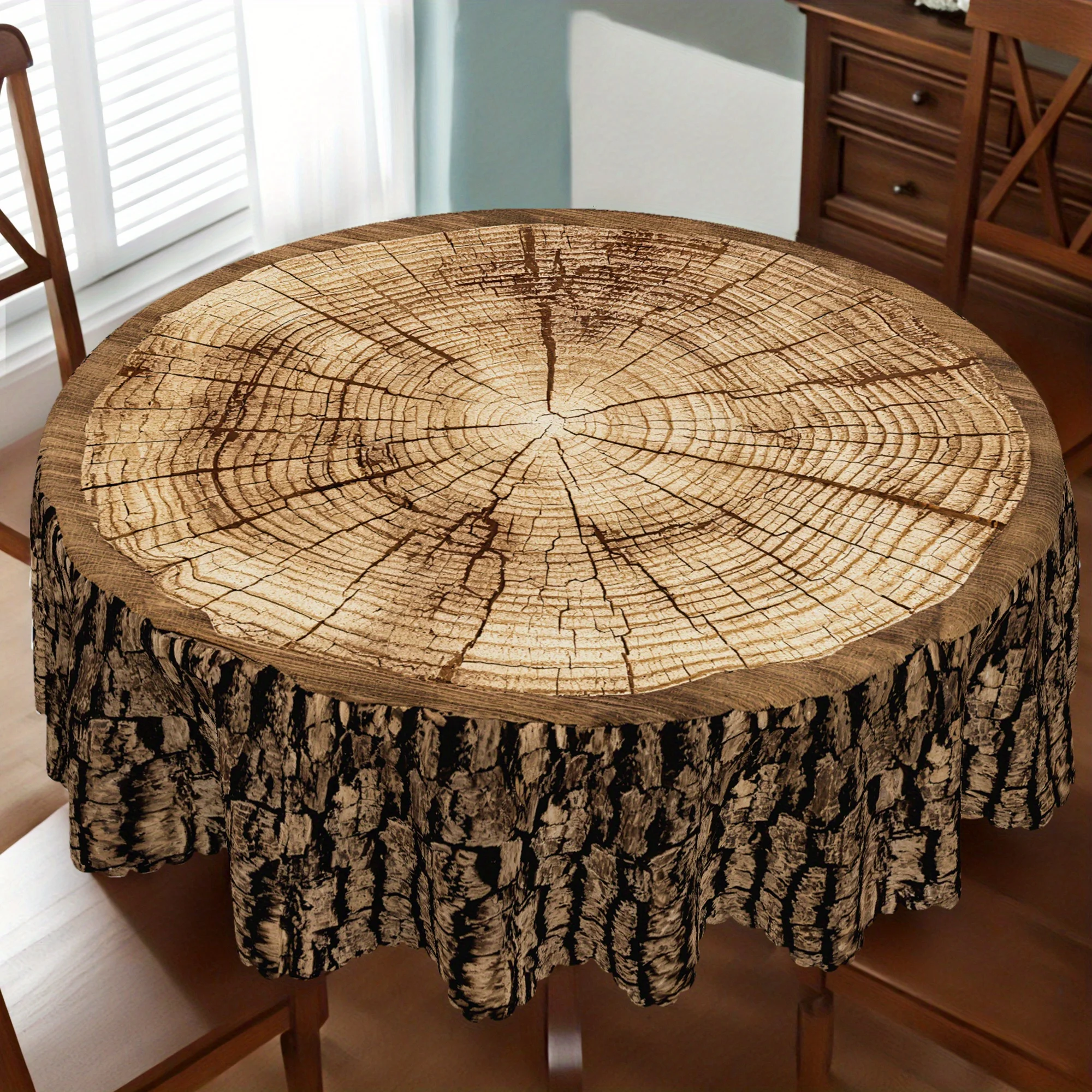 One vintage tree trunk tablecloth - suitable for Easter, Mother's Day, Father's Day, Thanksgiving, and Christmaszyc