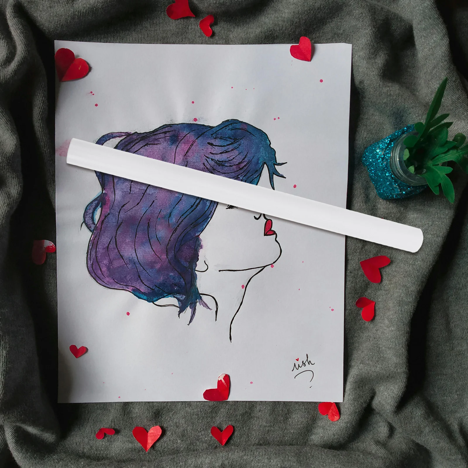 6 قطع من أنبوب تخزين اللوحة المزخرفة، مادة PVC، حماية خفيفة الوزن محمولة للوحات الألوان المائية الزيتية #3