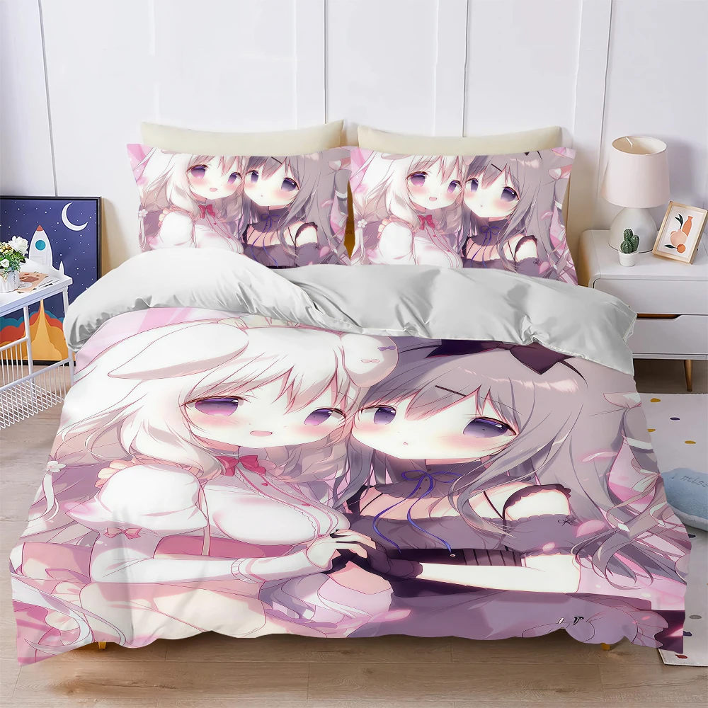 Game A-Amairo C-Chocolate Duvet Cover Set Home Style Bedding Soft Laundry Cotton Bed 3 Piece Set Student Dormitory Gift