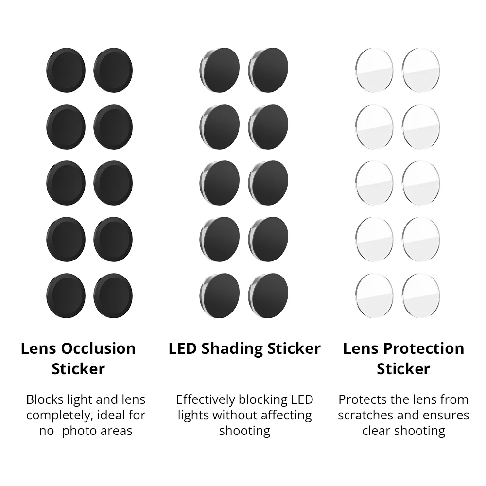 HIBloks Lens Protector LED Anti Glare Stickers Set For Ray-Ban Meta Gen 2 Wayfarer/Skyler/Headliner/Oakley Meta HSTN Accessories